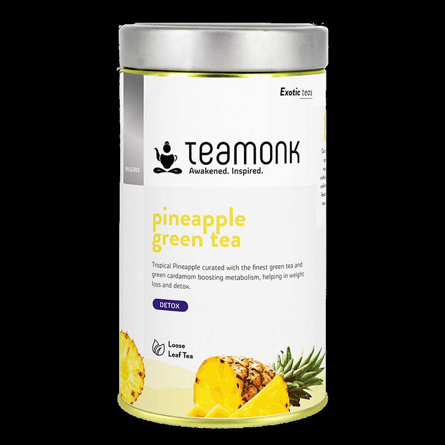 Teamonk Pineapple Green Tea - Helps To Detox