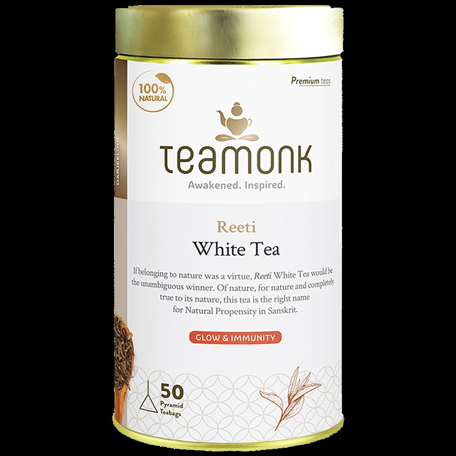 Teamonk Reeti White Tea - Provides Glowing Skin & Boosts Immunity