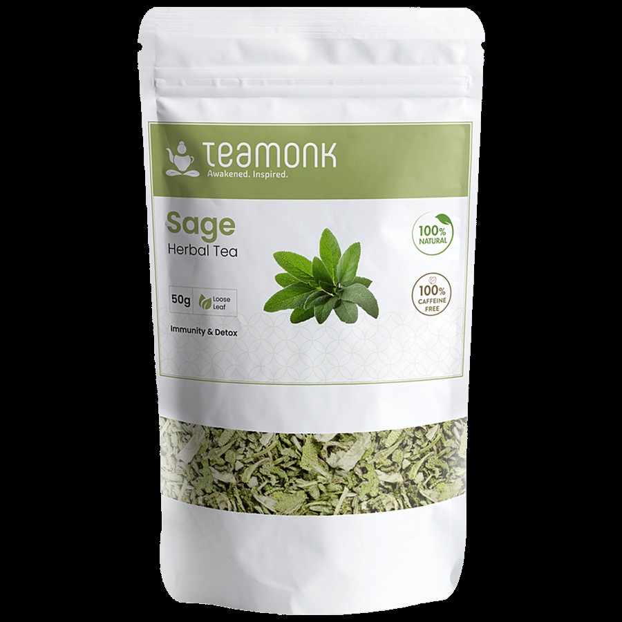 Teamonk Sage Herbal Tea - High In Nutrients & Antioxidants