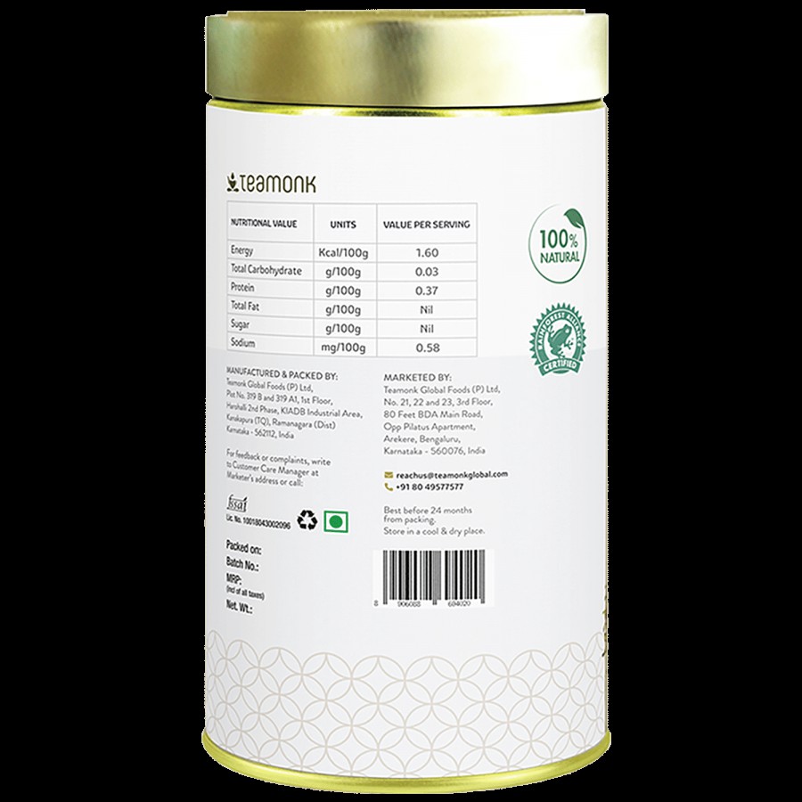 Teamonk Sozen Orange Green Tea - Helps To Detox