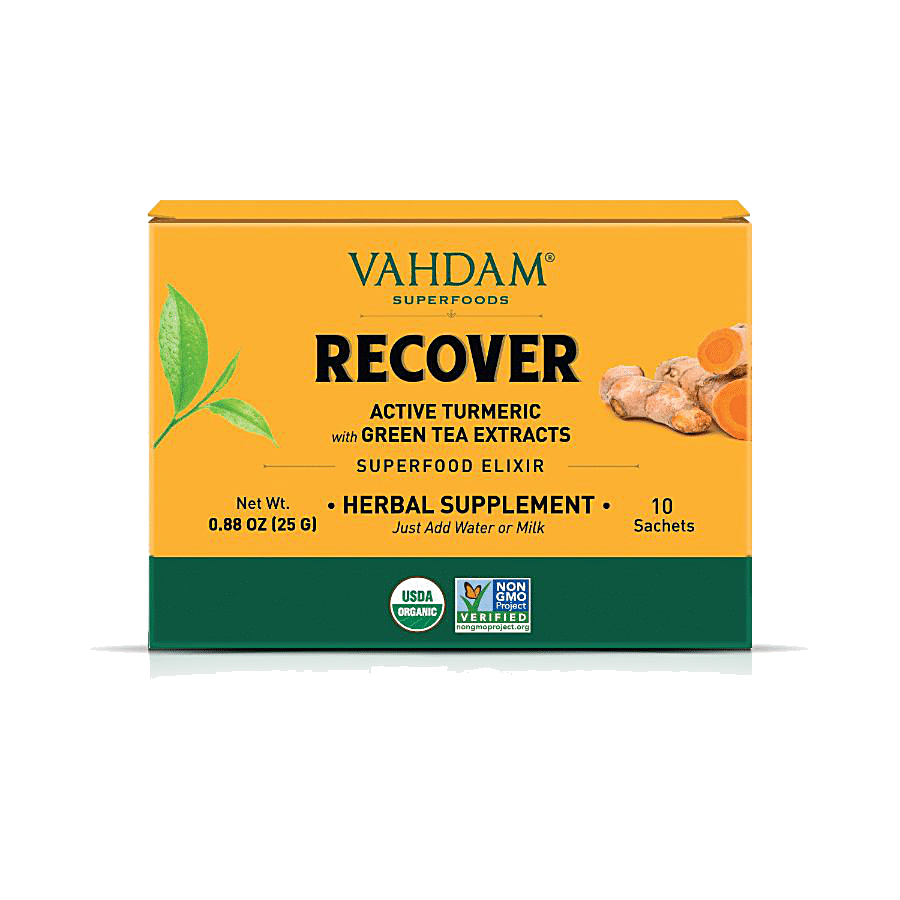 Vahdam  Organic Recover Turmeric Elixir - Improves Overall Health