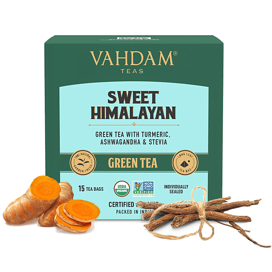 Vahdam  Organic Sweet Himalayan Long Leaf Green Tea