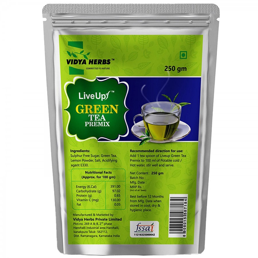 Vidya Herbs Green Tea Premix - Refresh & Energise