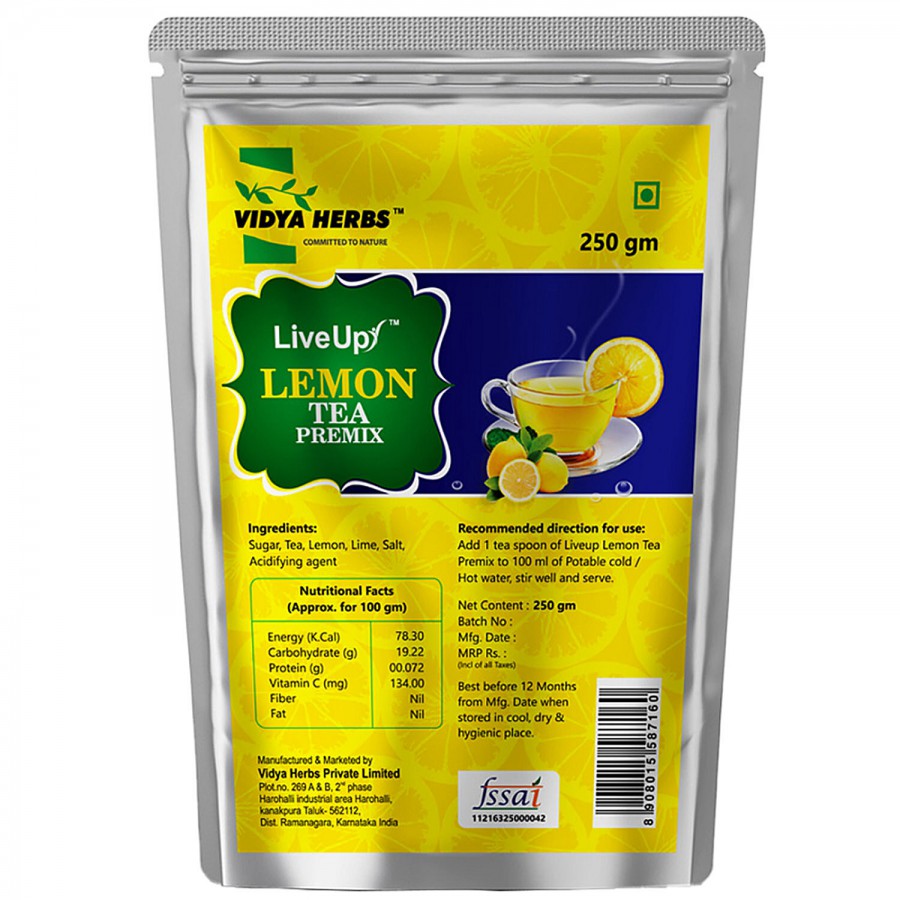 Vidya Herbs Lemon Tea Premix - Refresh & Energise