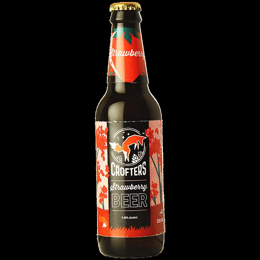 Crofters Strawberry Beer - Non-Alcoholic