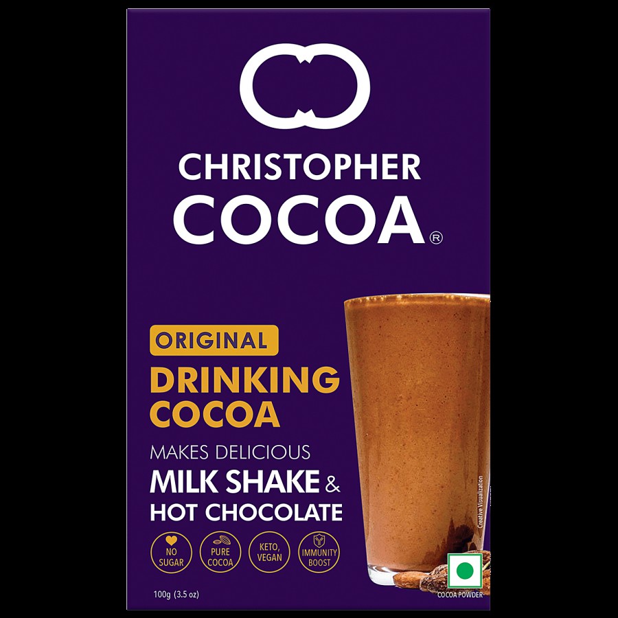 Christopher Cocoa Original Drinking Cocoa Powder - Dark