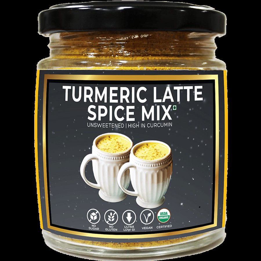 D-Alive Organic Spiced Turmeric Latte Daily Drink Mix Powder - Sugar-Free