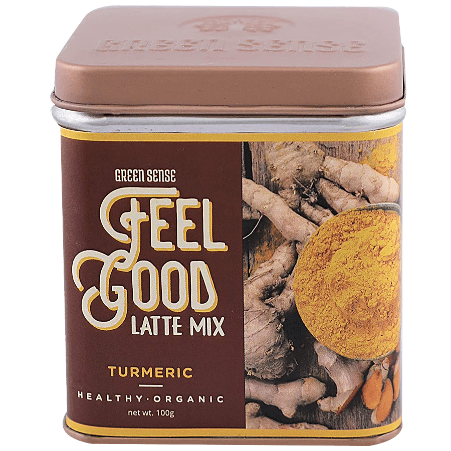 Green Sense Organic Feel Good Latte Mix - Turmeric Powder With Black Pepper