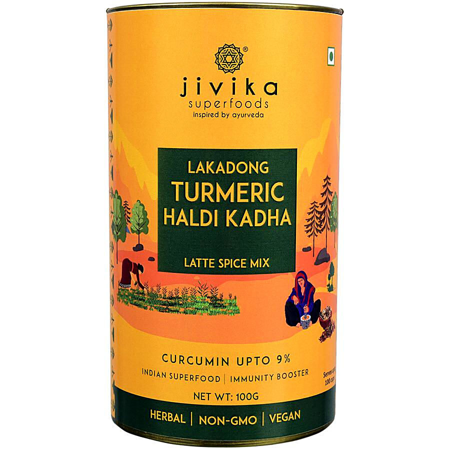 Jivika Naturals Lakadong Turmeric/Haldi Kadha - Superfood