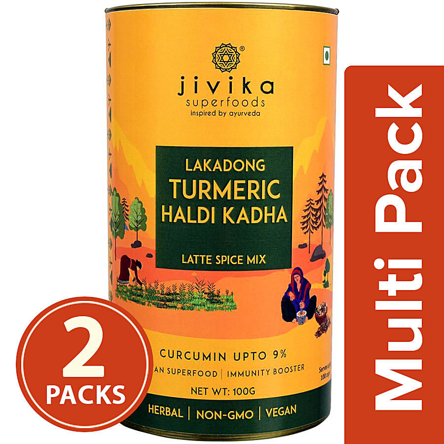 Jivika Naturals Lakadong Turmeric/Haldi Kadha - Superfood