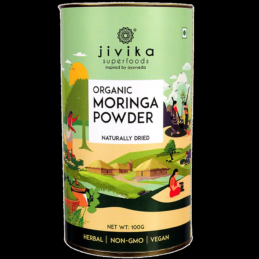 Jivika Naturals Organic Moringa Powder - Superfood