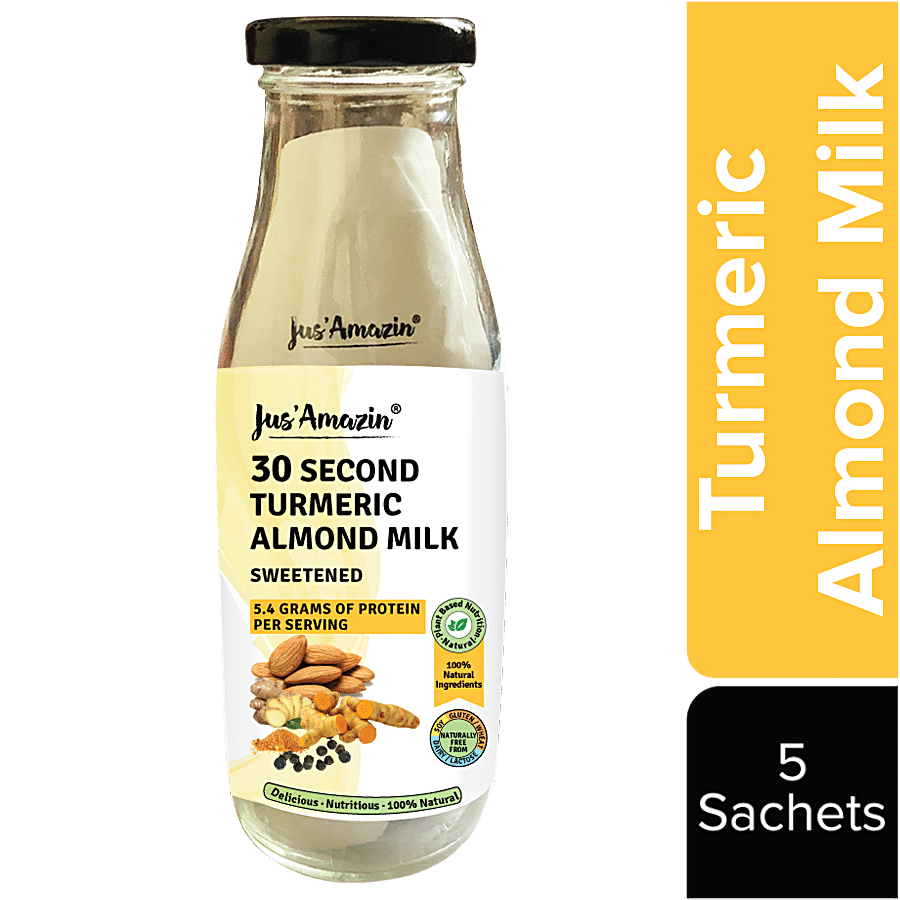 Jus Amazin 30-Second Turmeric Almond Milk - 1 Sachet Makes 1 Cup