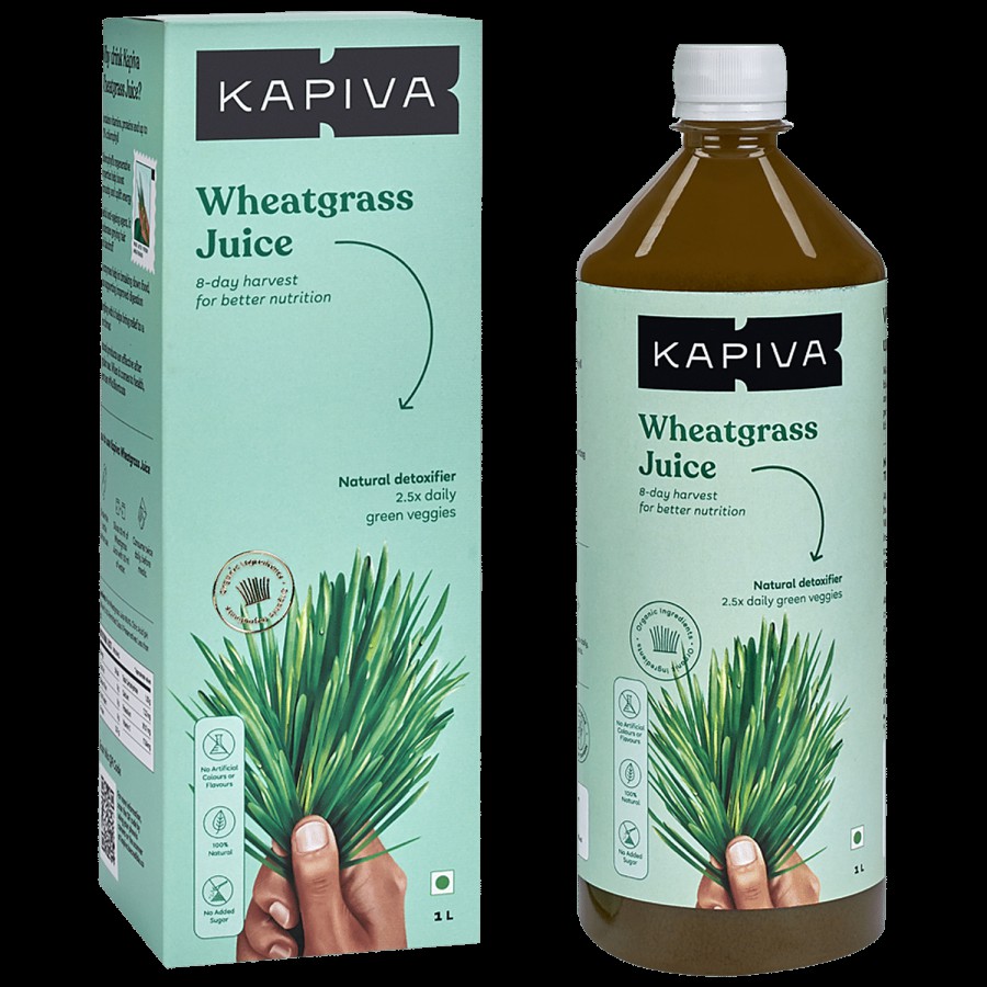 Kapiva Wheatgrass Juice - Helps Detoxify The Liver & Cleanses Digestive System