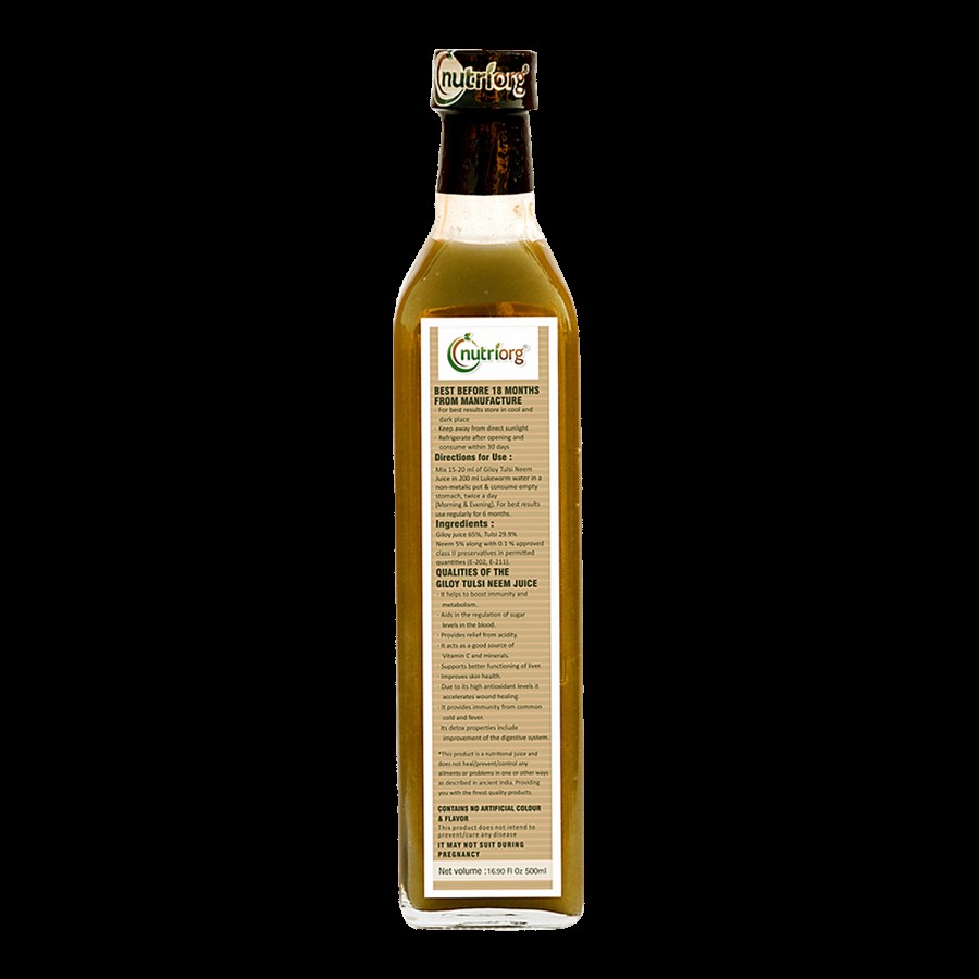 Nutriorg Giloy Tulsi Neem Juice