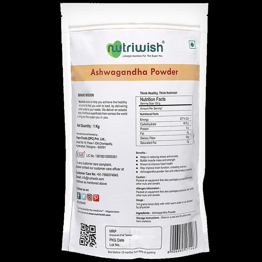 Nutriwish Ashwagandha Powder