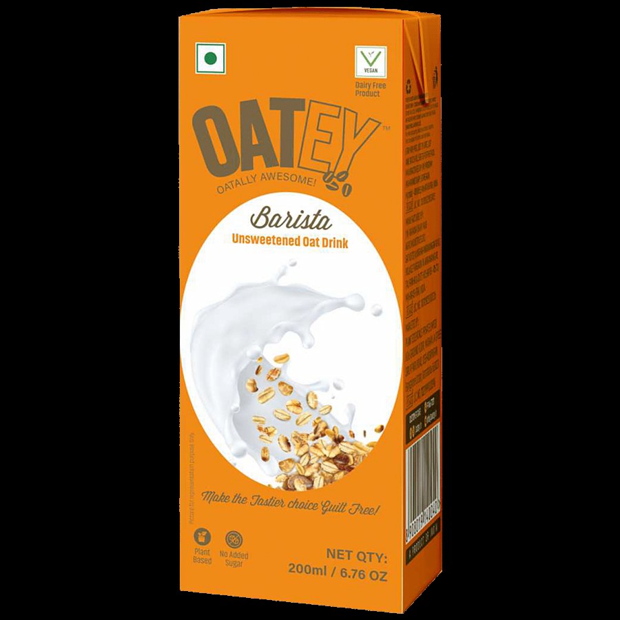 OATEY Barista Unsweetened Oat Drink - Non-dairy