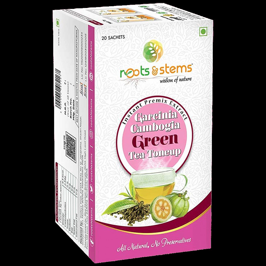 ROOTS & STEMS Green Tea - Tone-Up Garcinia Cambogia