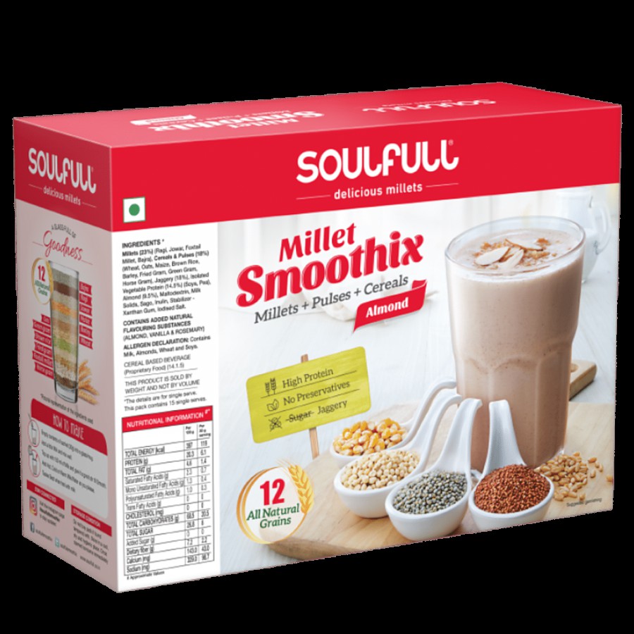 Tata Soulfull Millet Smoothix - Almond