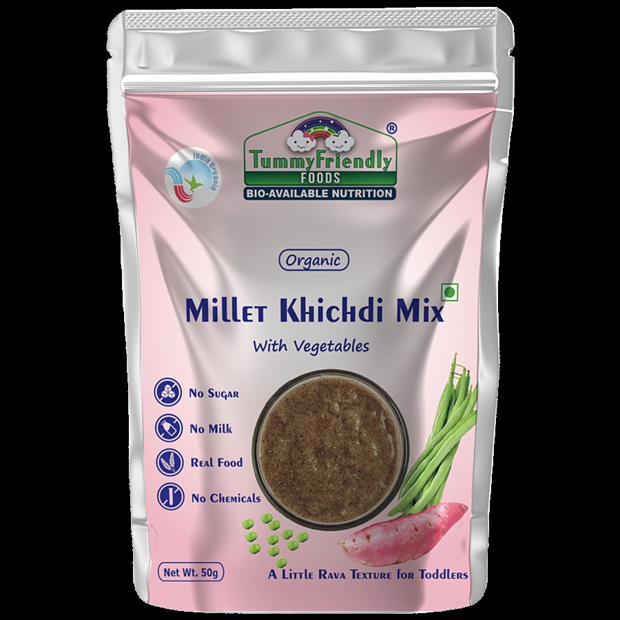 TummyFriendly Foods Millet Khichdi Mix With Vegetables For Toddlers - No Sugar & Milk