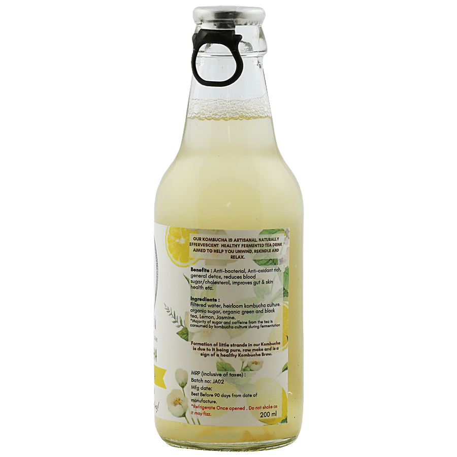 White Elefan Kombucha Pro-Biotic Fermented Drink - Lemon Jasmine