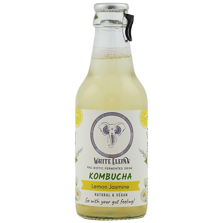 White Elefan Kombucha Pro-Biotic Fermented Drink - Lemon Jasmine