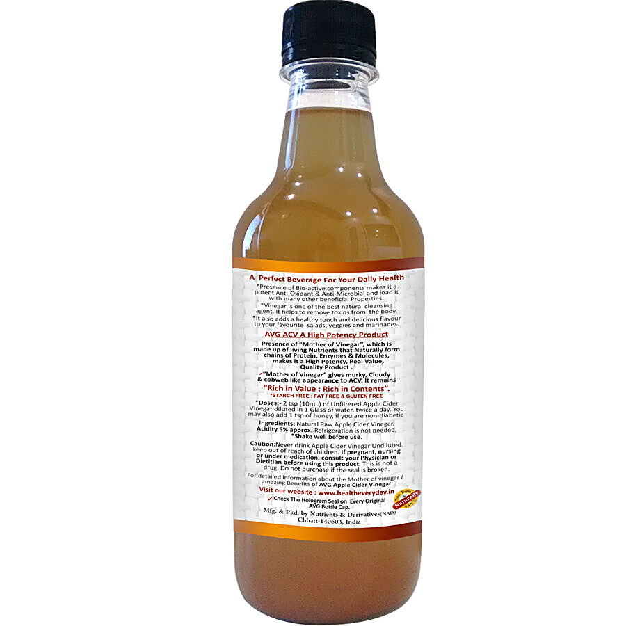 AVG Health Organics Apple Cider Vinegar With ‘Mother’