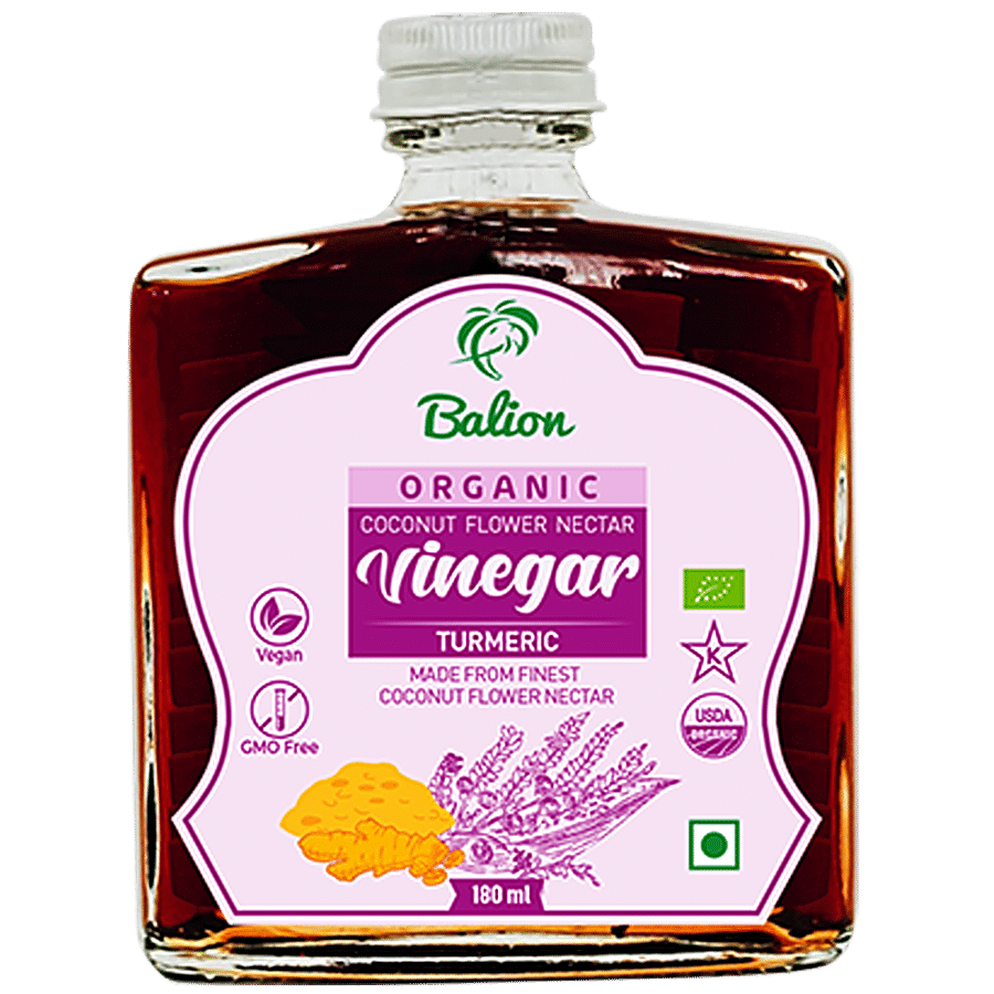 Balion Organic Coconut Flower Nectar Vinegar Turmeric