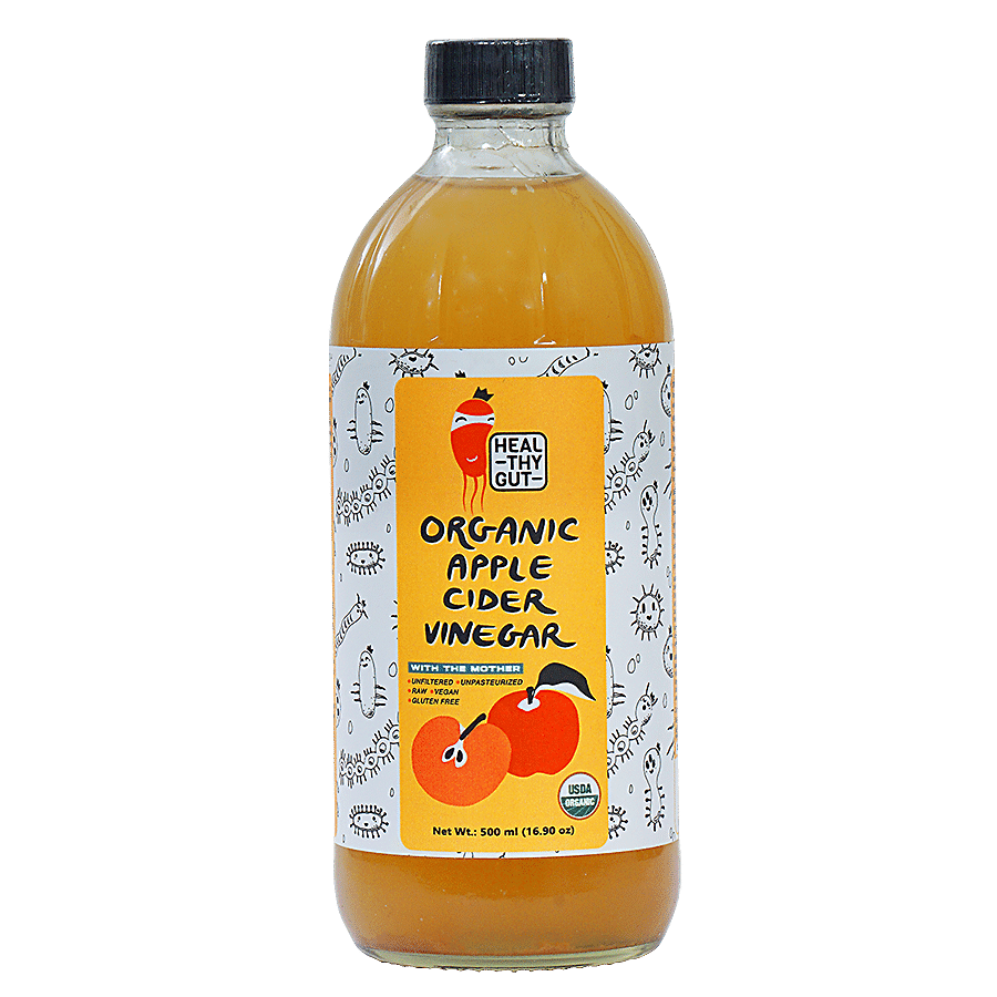 Healthy Gut Raw Organic Apple Cider Vinegar - With Mother