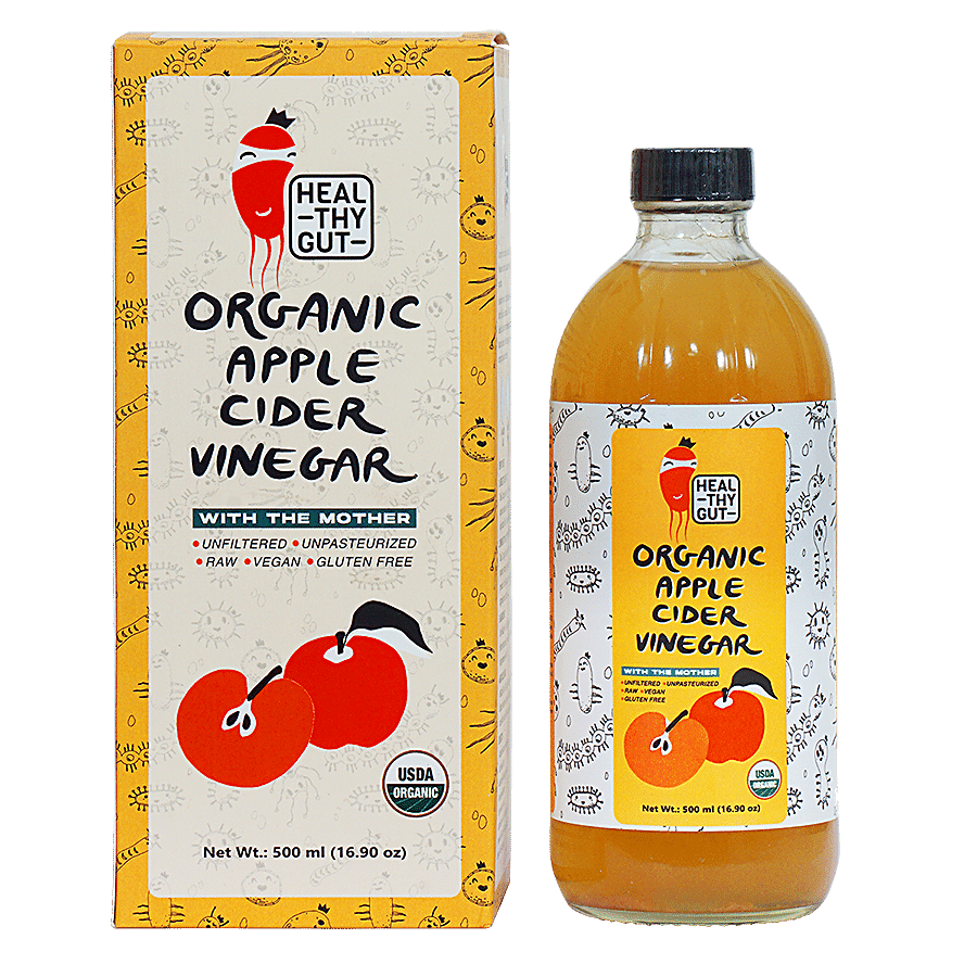 Healthy Gut Raw Organic Apple Cider Vinegar - With Mother