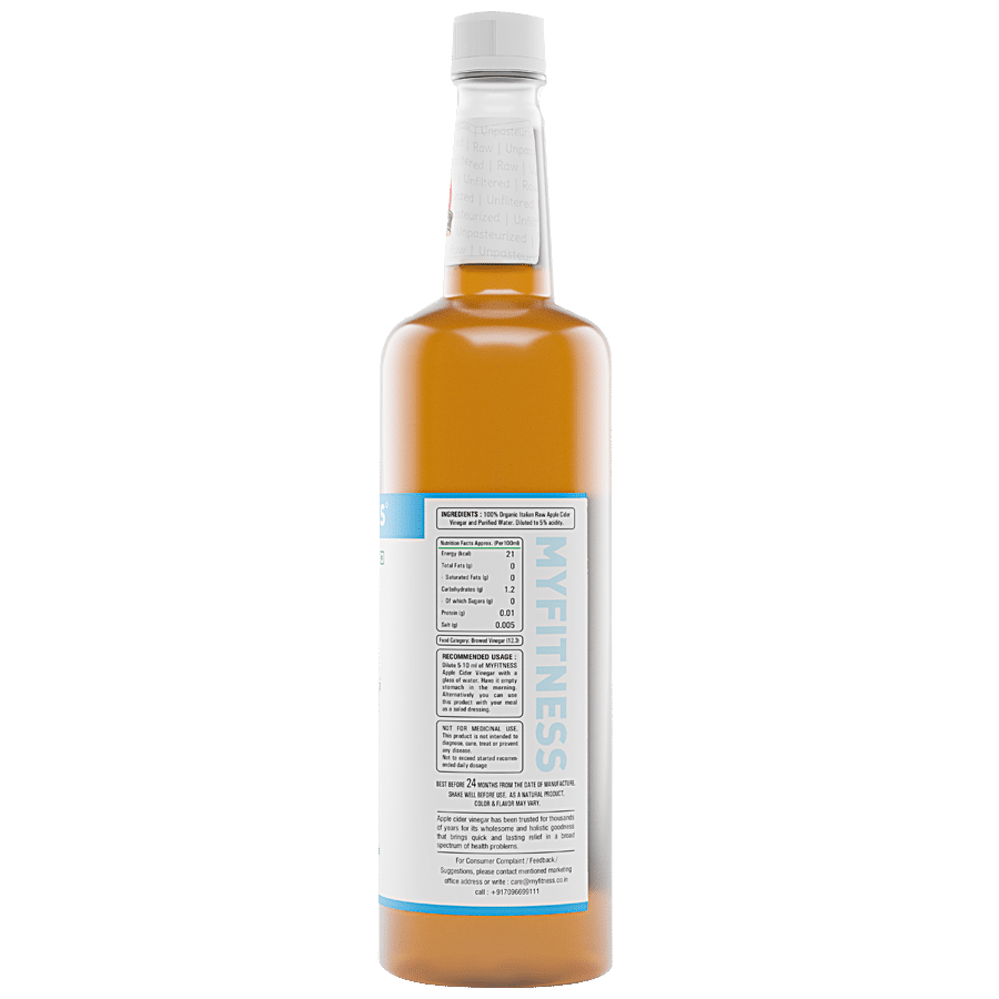 MYFITNESS Raw Apple Cider Vinegar With Mother