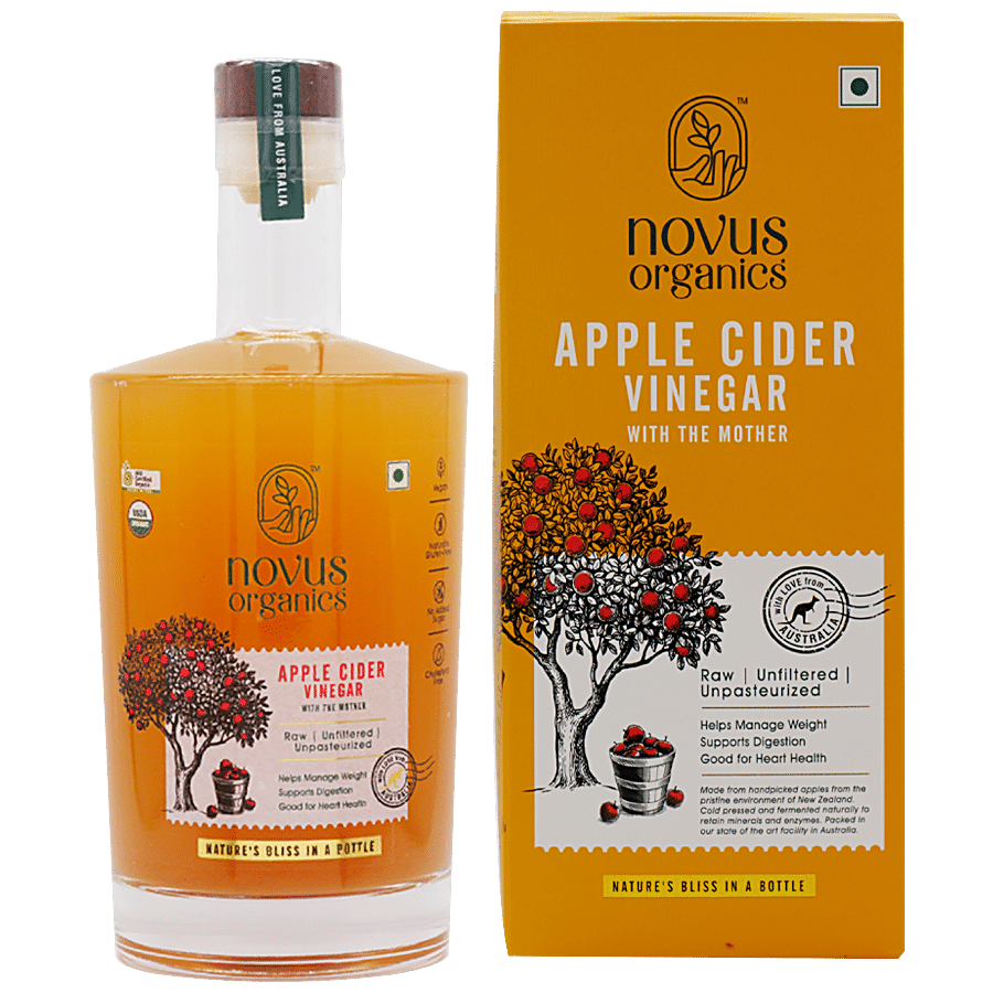 Novus Organics Apple Cider Vinegar With The Mother - Raw