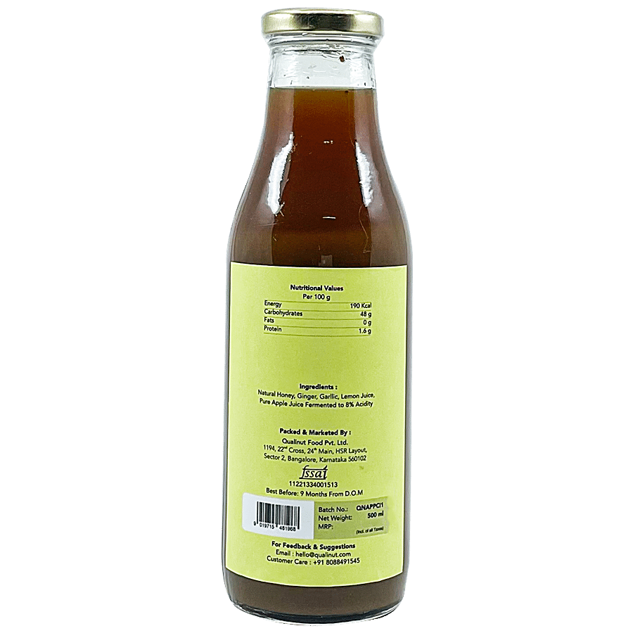 Qualinut Gourmet Apple Cider Vinegar - With The Mother