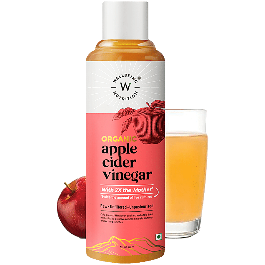 Wellbeing Nutrition Organic Himalayan Apple Cider Vinegar - Raw