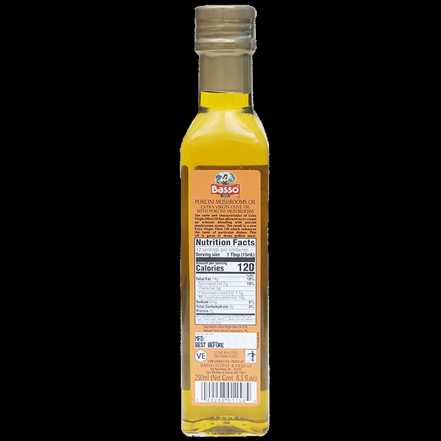 Basso Extra Virgin Olive Oil - With Porcini Mushrooms