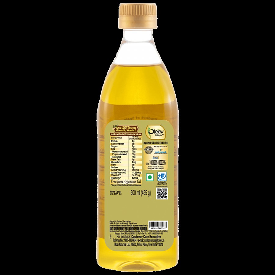 Oleev Extra Light Olive Oil - Frying