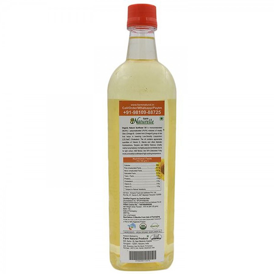 Farm Naturelle Organic Oil - Sunflower