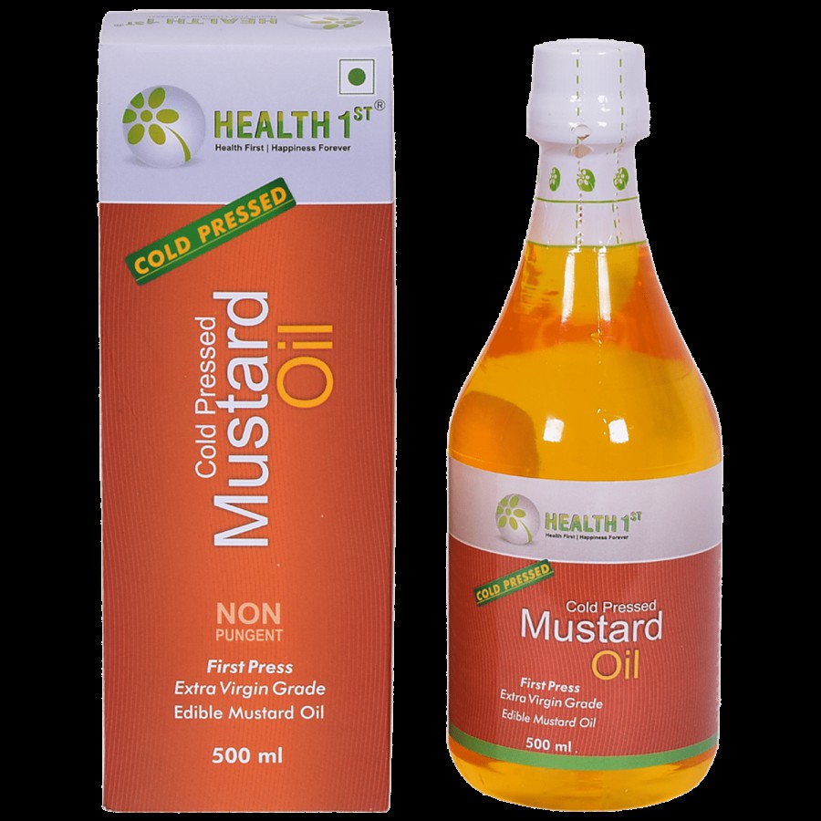 Health 1st Mustard Oil - Cold Pressed