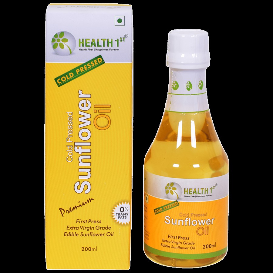 Health 1st Sunflower Oil - Cold Pressed