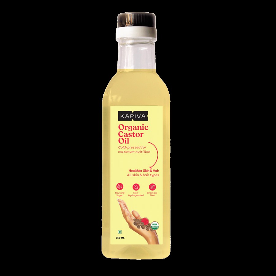 Kapiva Organic Castor Oil - Healthier Hair & Skin