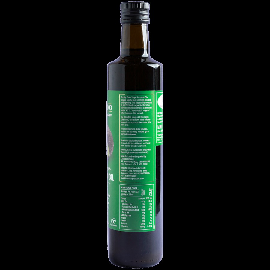 Olivado Extra Virgin Avocado Oil - Rich In Omega 3