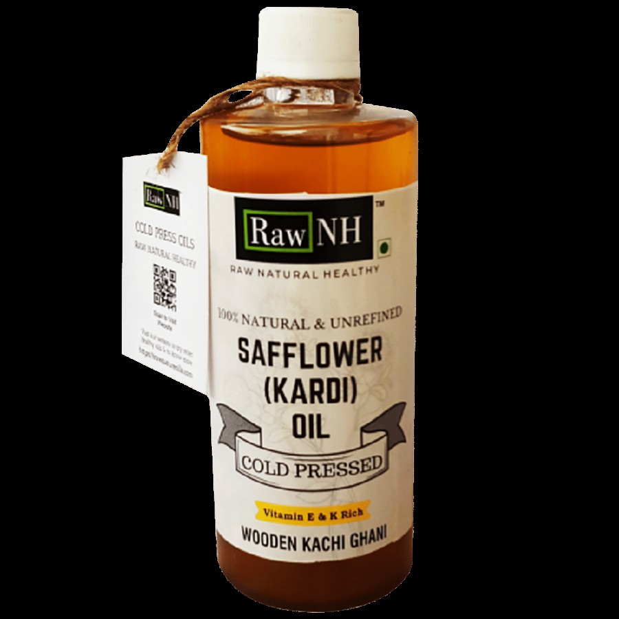 RawNH Cold Pressed Safflower Oil + Coconut Oil (Each 500 ml)