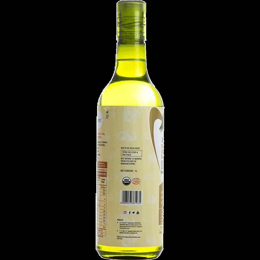 Azafran Organic Cold Pressed Coconut Oil