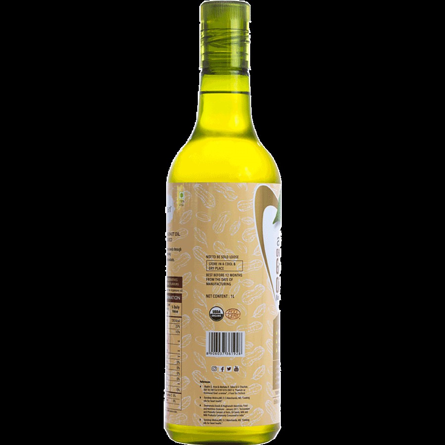 Azafran Organic Cold Pressed Groundnut Oil