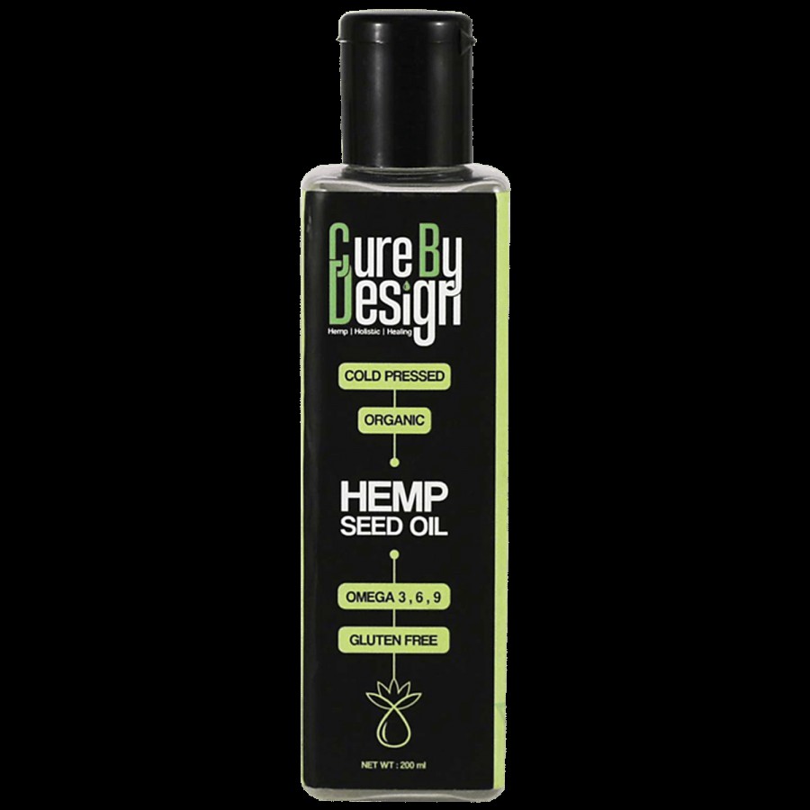 Cure By Design Hemp Seed Oil - Cold Pressed