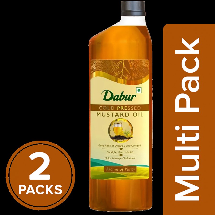 Dabur Cold Pressed Pure Mustard Oil