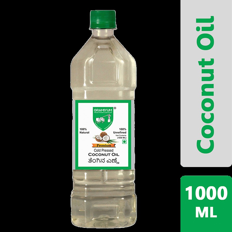 GRAMIYUM Chekku/Cold Pressed Coconut Oil - 100% Natural & Unrefined