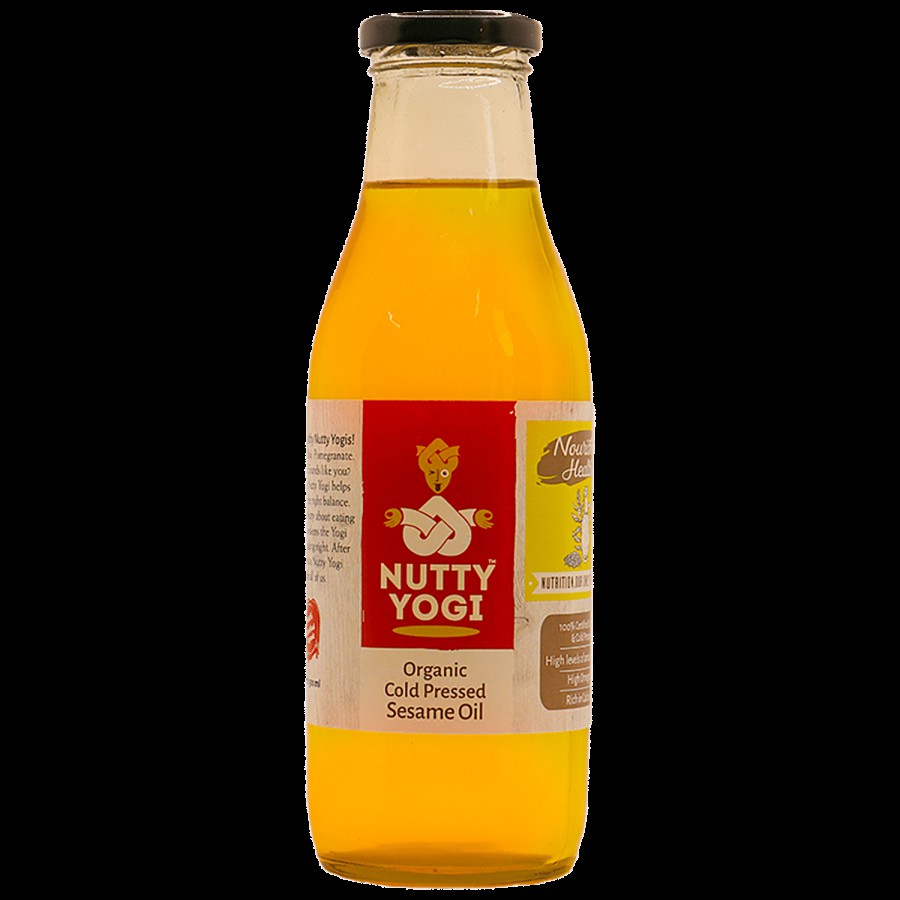 Nutty Yogi Cold Pressed Sesame Oil - Organic