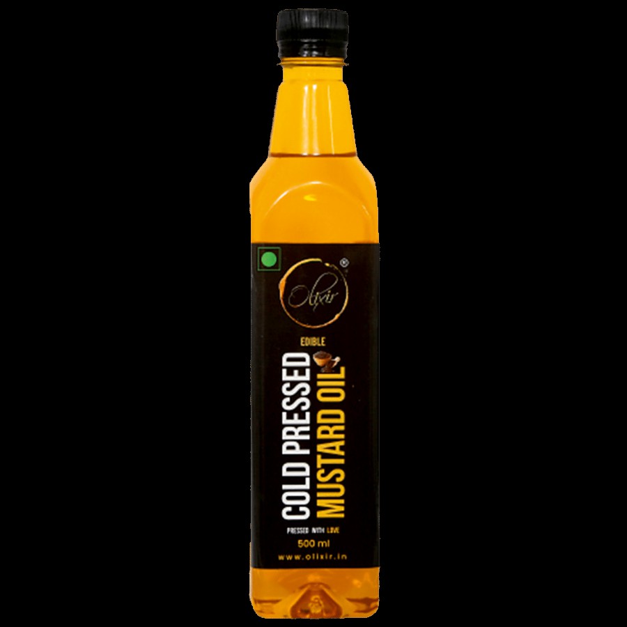 Olixir Cold Pressed Mustard Oil - 100% Natural