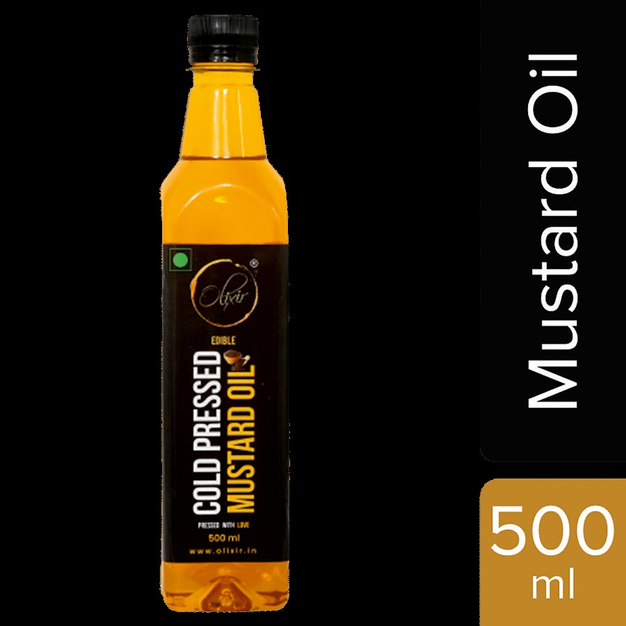 Olixir Cold Pressed Mustard Oil - 100% Natural