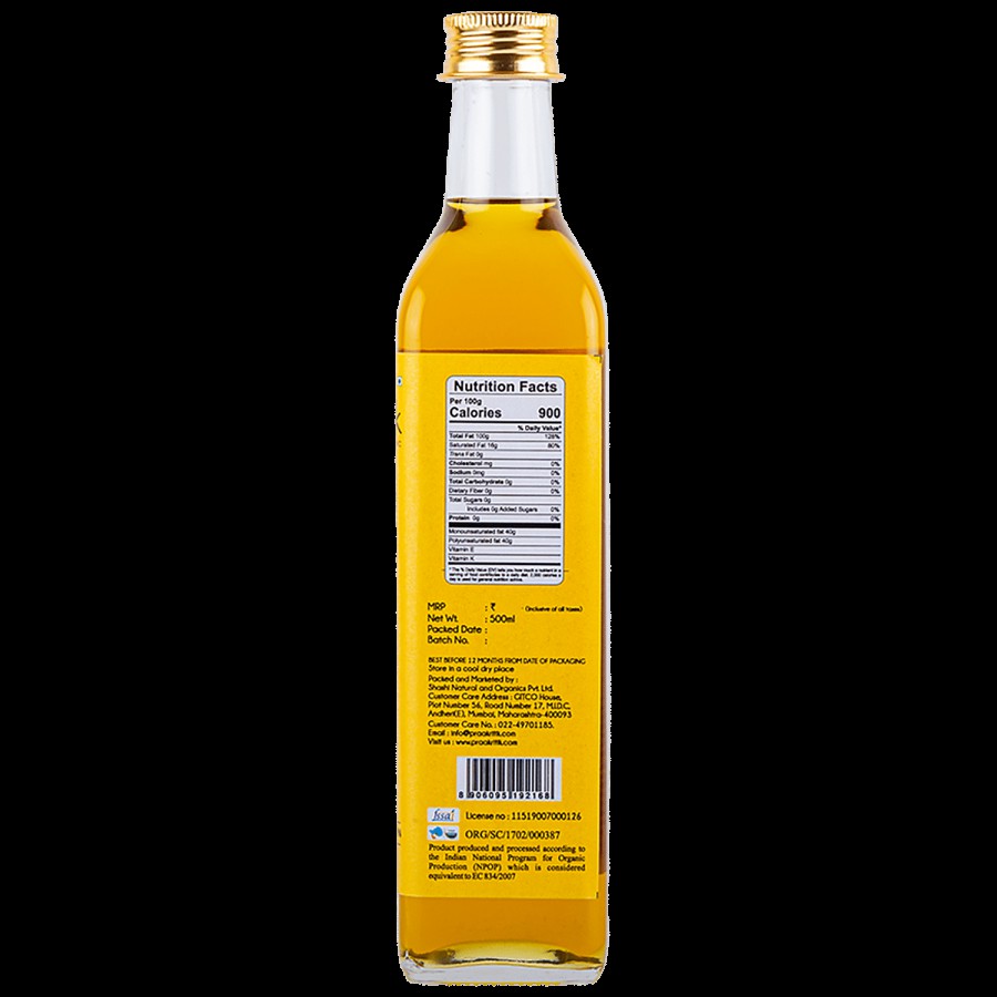 Praakritik Organic Cold Pressed Sesame Oil